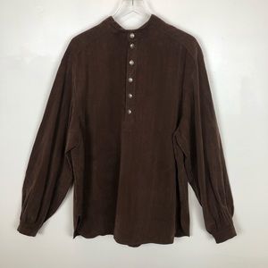 Sedona Western Frontier Pioneer Top Cosplay Brown